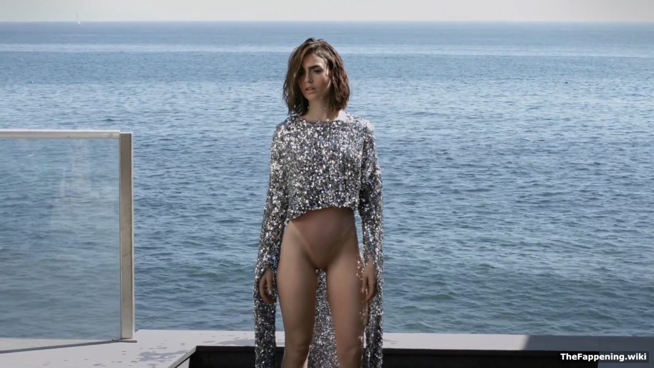 Lily Collins Topless